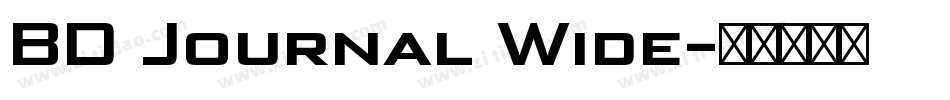 BD Journal Wide字体转换